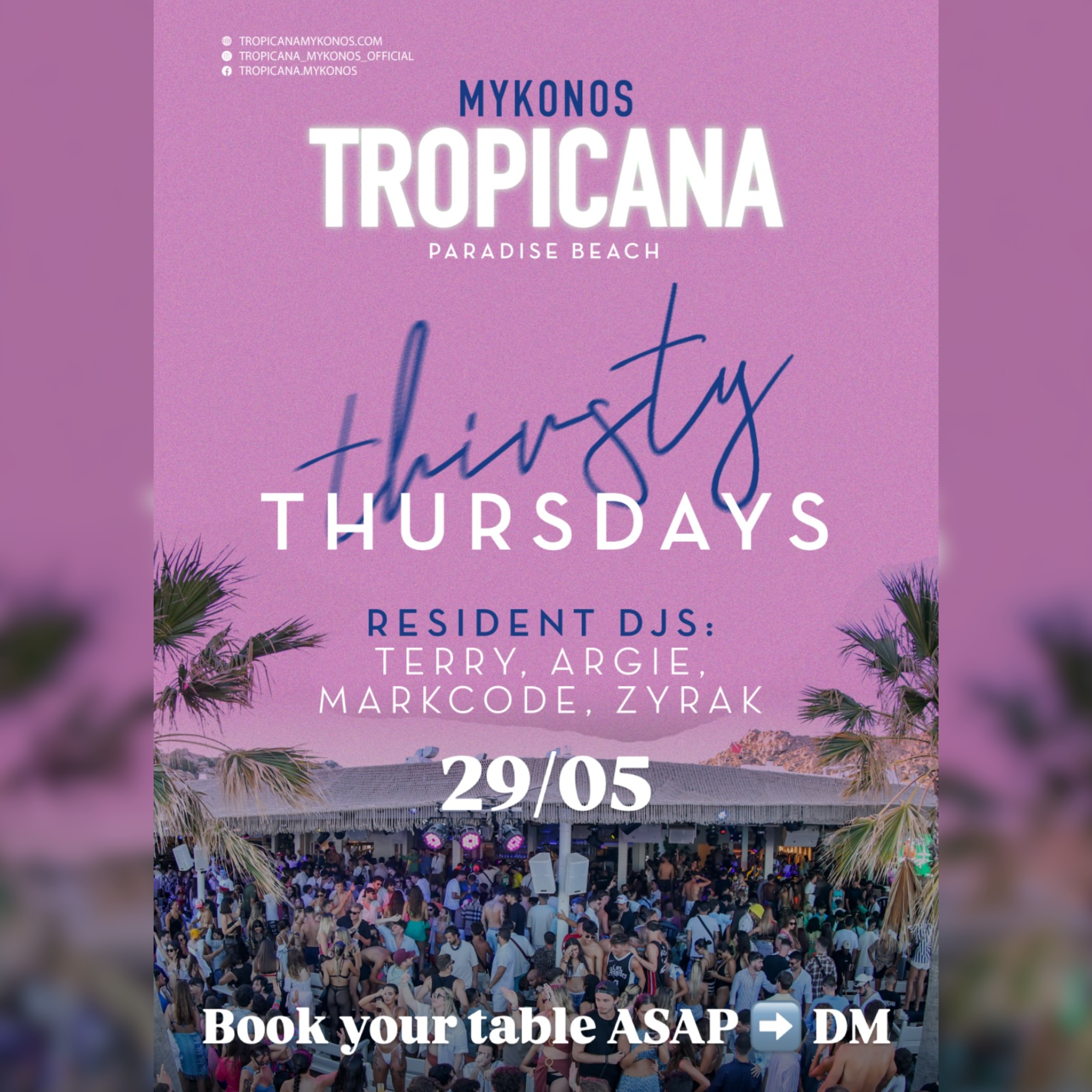 29/5 | THIRSTY THURSDAYS
